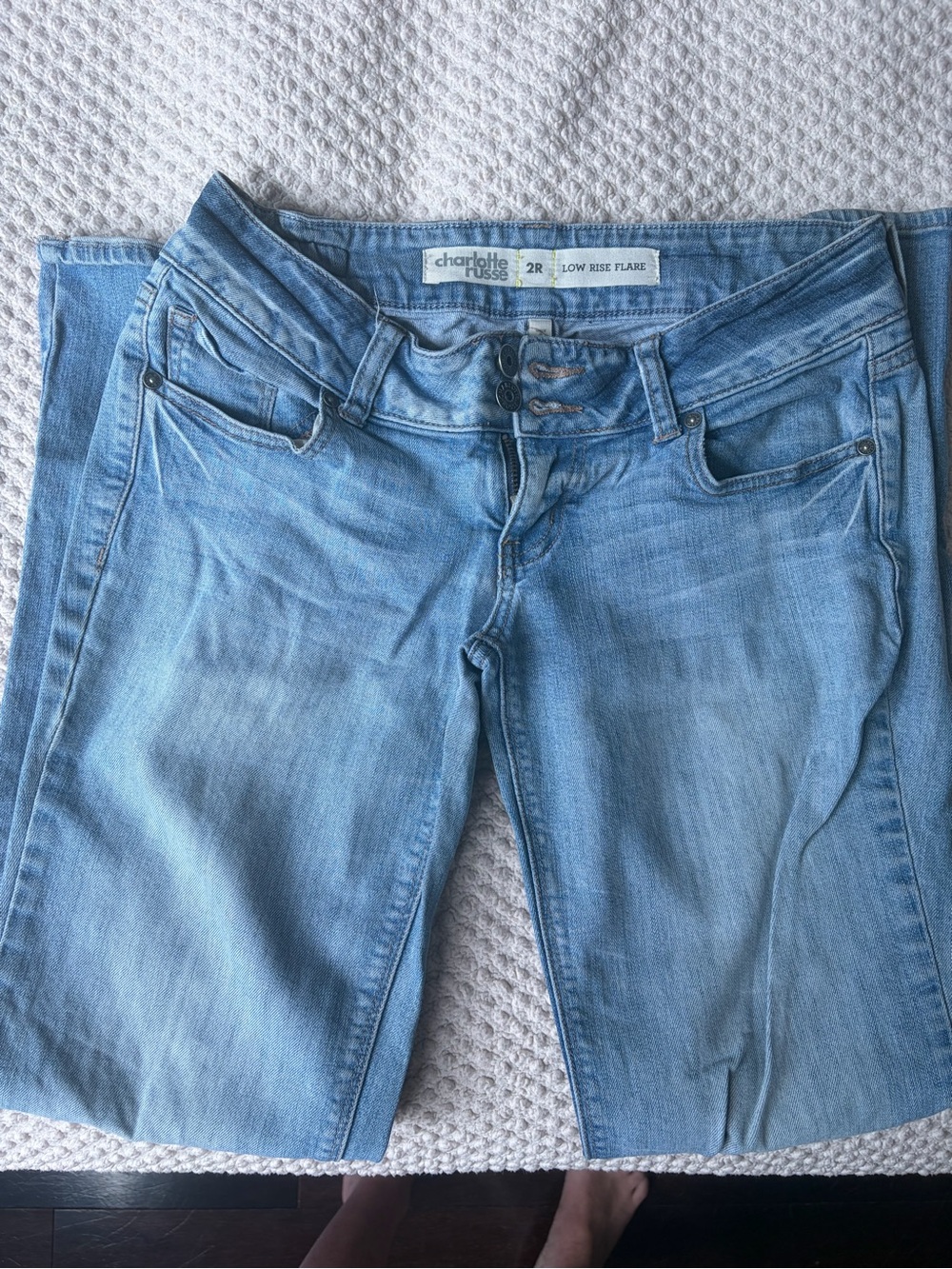 Y2K - Charlotte Russe Light Low Rise Flare Jeans